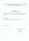 Informace o počtu a sídlech volebních okrsků